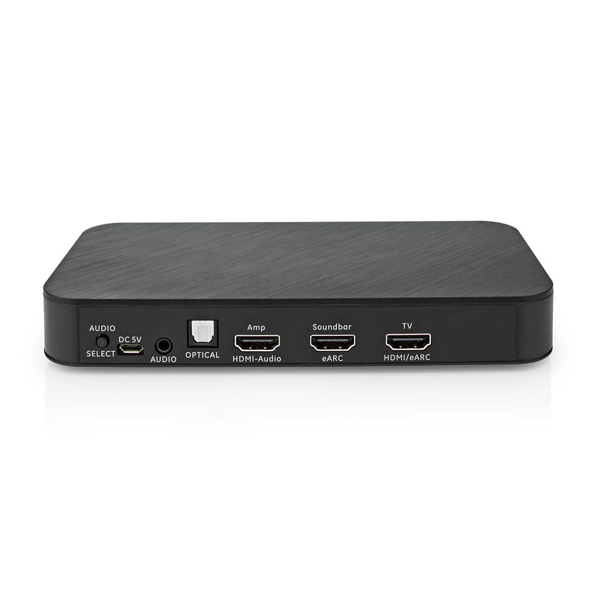 Nedis Digital Audio Converter | 2-way | Connection input: DC Power / 1x HDMI™ Input | Connection output: 1x 3.5 mm / 1x TosLink / 3x HDMI™ Output | Automatic / Push Button | Anthracite
