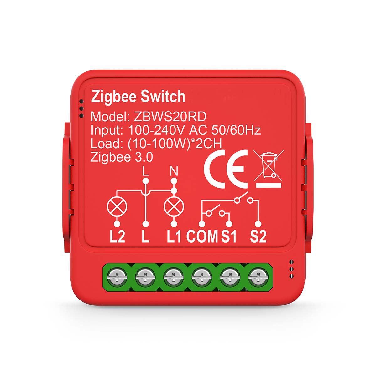 Nedis SmartLife Garage Door Smart Power Switch | Zigbee 3.0 | 2x100 W | Terminal Connection | App available for: Android™ / IOS