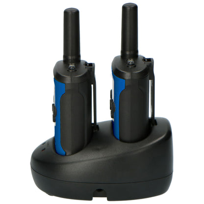 Alecto Walkie-Talkie Set | 2 Handsets | Up to 7 km | Frequency channels: 8 | VOX | up to 3 Hours | Black / Blue