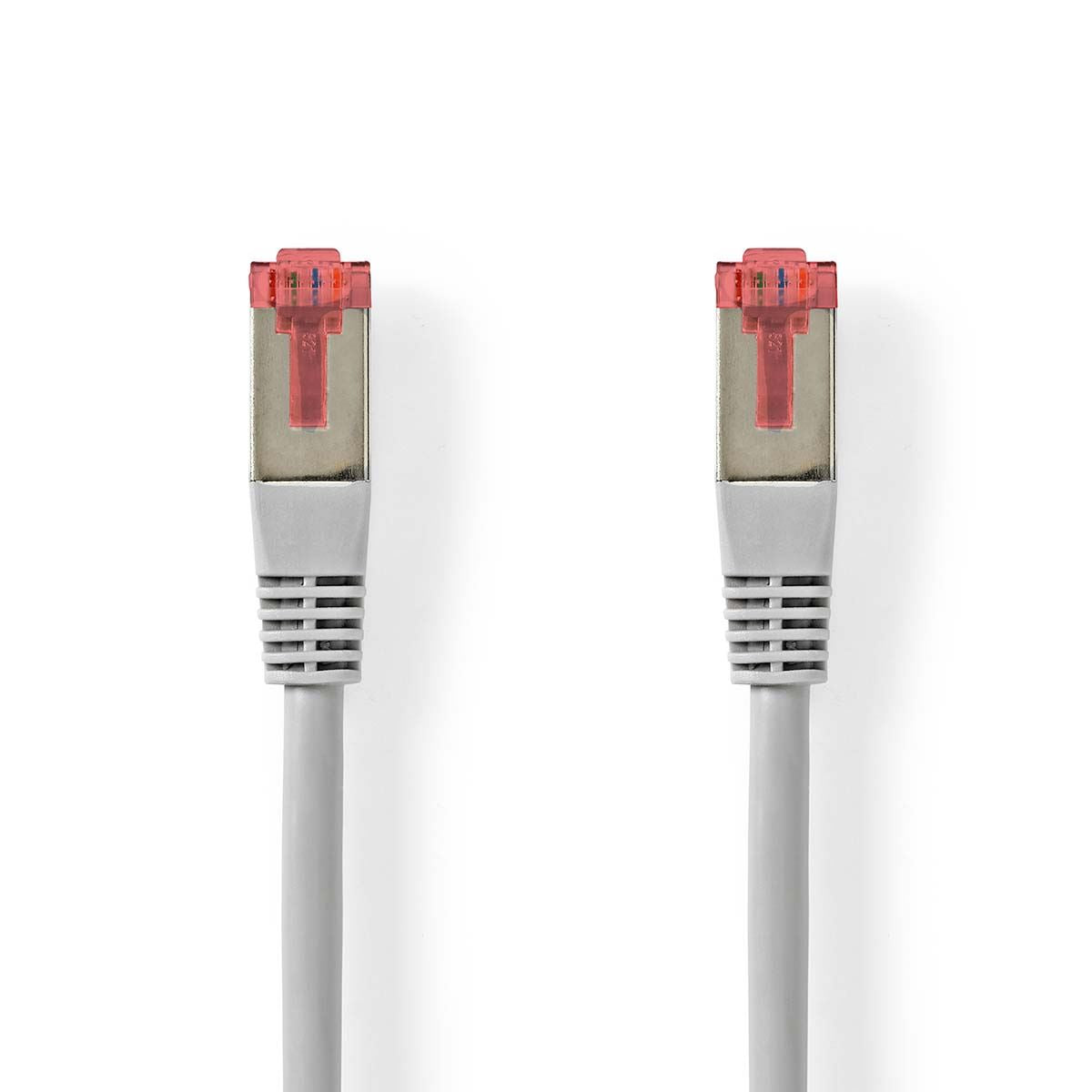 Nedis CAT6 Network Cable | RJ45 Male | RJ45 Male | SF/UTP | 10.0 m | Round | PVC | Grey | Label | 6.474.917