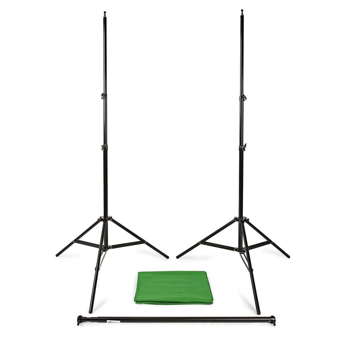 Nedis Photo Studio Backdrop Set | 1,90 x 2,95 m | Travel bag included | Tripods included | Black | 1 pcs