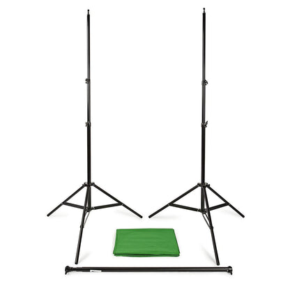 Nedis Photo Studio Backdrop Set | 1,90 x 2,95 m | Travel bag included | Tripods included | Black | 1 pcs