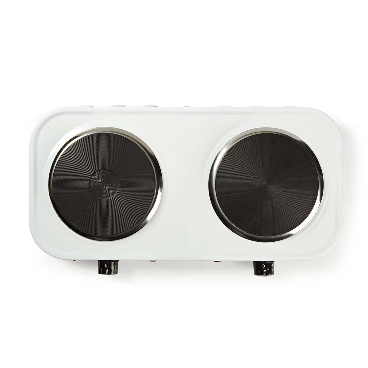 Nedis Electric Cooking Plates | Cooking zones: 2 | 2000 W | Overheating protection | White