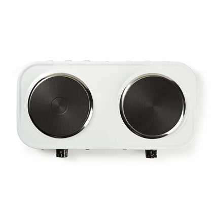 Nedis Electric Cooking Plates | Cooking zones: 2 | 2000 W | Overheating protection | White