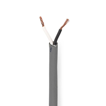 Nedis Speaker Cable | 2 x 1.50 mm² | Copper | 100.0 m | Round | PVC | Dark Grey | Reel