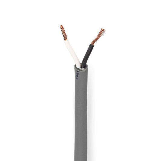 Nedis Speaker Cable | 2 x 1.50 mm² | Copper | 100.0 m | Round | PVC | Dark Grey | Reel
