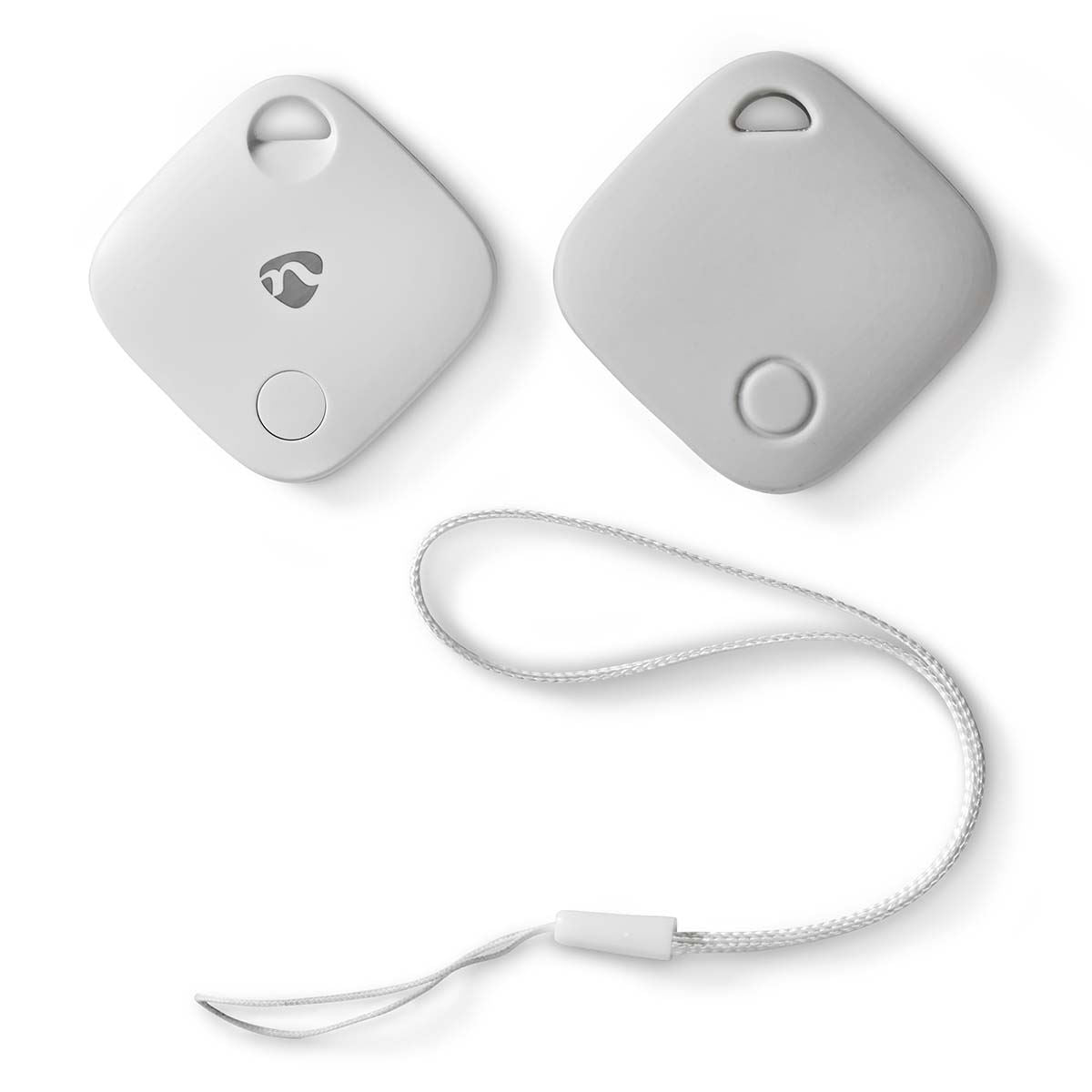 Nedis Key Finder | Compatible with: Apple Find My App | Battery Powered | 1x CR2032 | Batteries included | Bluetooth® version: 5.1 | Battery life up to: 1 year | White | 1 pcs