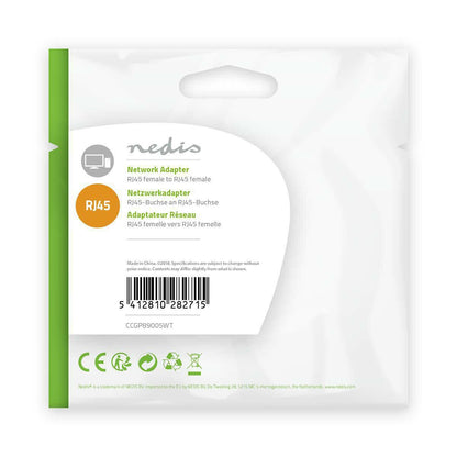 Nedis Network Coupler | CAT5e | Unshielded | RJ45 Female | RJ45 Female | Straight | ABS | Box