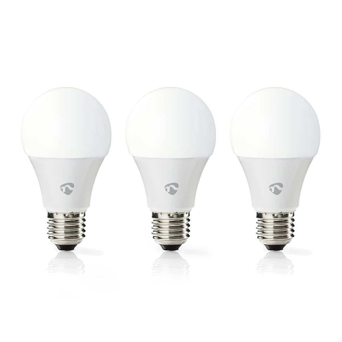 Nedis SmartLife LED Bulb | Wi-Fi | E27 | 806 lm | 9 W | Warm to Cool White | 2700 - 6500 K | Android™ / IOS | Bulb | 3 pcs
