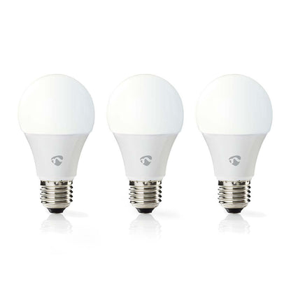 Nedis SmartLife LED Bulb | Wi-Fi | E27 | 806 lm | 9 W | Warm to Cool White | 2700 - 6500 K | Android™ / IOS | Bulb | 3 pcs