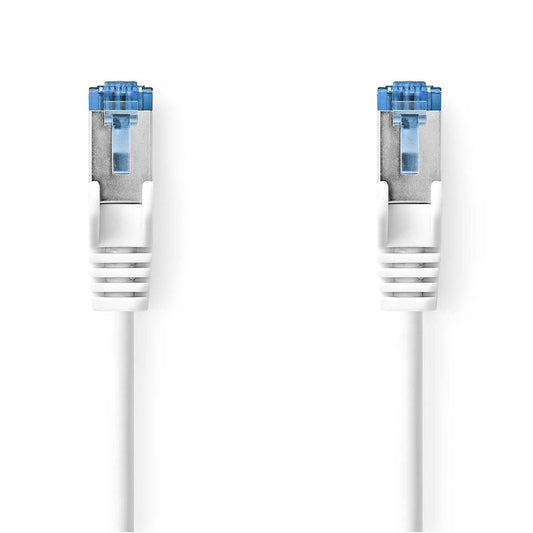 Nedis CAT6a Network Cable | S/FTP | RJ45 Male | RJ45 Male | 1.00 m | Snagless | Round | LSZH | White | Box