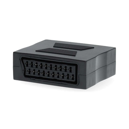 Nedis SCART Adapter | SCART Female | SCART Female | Nickel Plated | Straight | ABS | Black | 1 pcs | Box