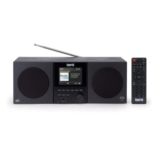 Imperial DABMAN-220BK | DAB+, FM Stereo Radio with Bluetooth Speaker & Remote Control