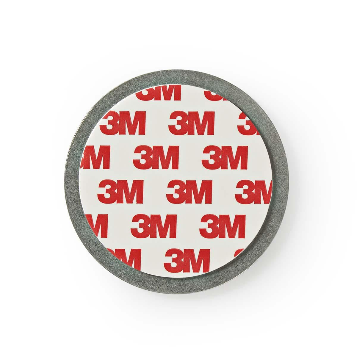 Nedis Detector Mount | Diameter: 70 mm | Magnetic | Adhesive Tape | Silver