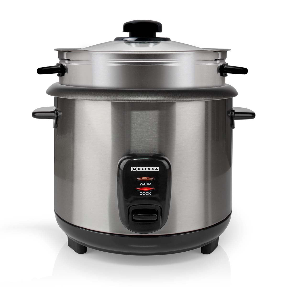 MELISSA Rice Cooker | 1.5 l | 500 W | Non stick coating | Removable bowl | Steamer Basket | Keep-warm function | Auto shut-off