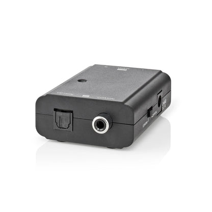 Nedis Digital Audio Converter | 2-way | Connection input: 1x S/PDIF (RCA) Female / 1x TosLink Female | Connection output: 2x RCA Male | ARC | Manual | Black