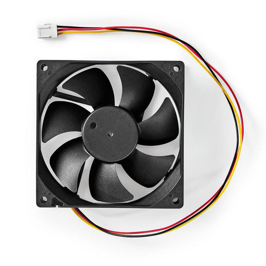 Nedis DC Fan | DC | Fan size: 92 mm | 3-Pin | 26.7 dBA | Black