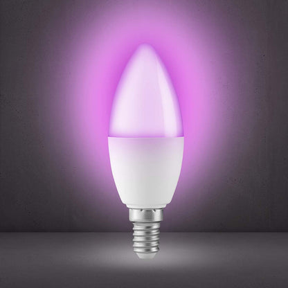 Alecto E14 Smart LED Colour Candle Shape Lamp with Wi-Fi