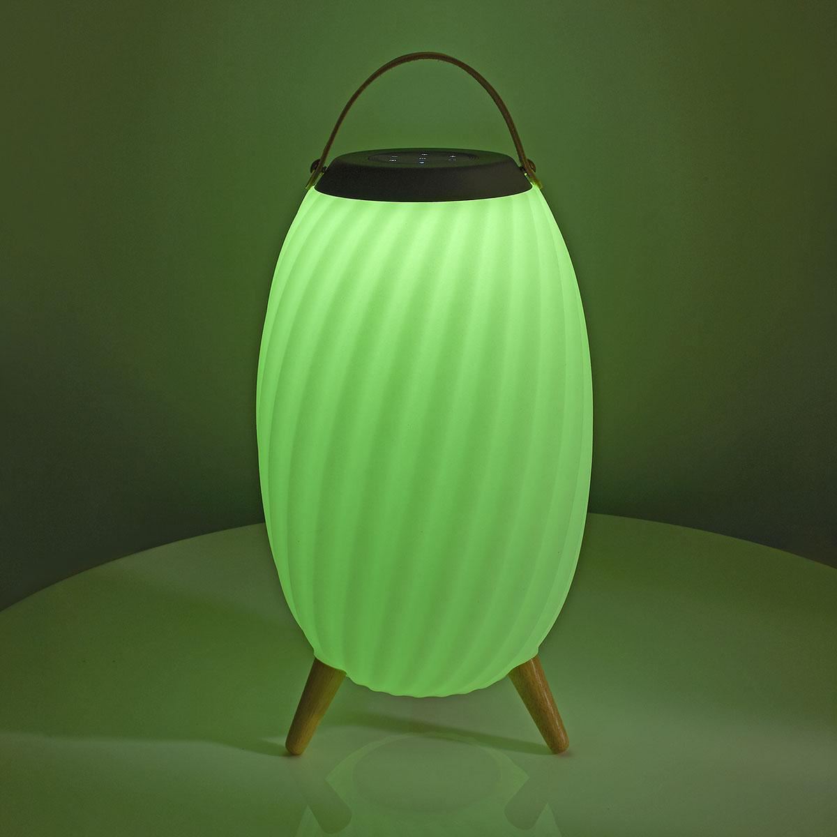 Nedis Bluetooth® Speaker with Mood Light | 6 hrs | Ambiance Design | 60 W | Mono | RGB / Warm White | IPX5 | Linkable | Grey / White