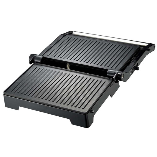 MELISSA Contact Grill | 1000 W | 23 x 14.5 cm | Opens out Table Grill Function| Plastic / Stainless Steel
