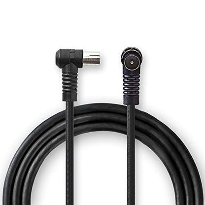 Nedis Coax Cable | IEC (Coax) Male | IEC (Coax) Female | Nickel Plated | 120 dB | 75 Ohm | Quad Shielded | 3.00 m | Round | PVC | Black | Label