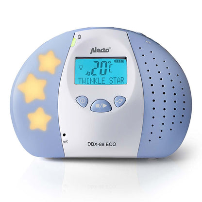 Alecto DBX-88 ECO | Baby Monitor | Full Eco DECT |Digital Display | Wireless Receiver | White/Blue