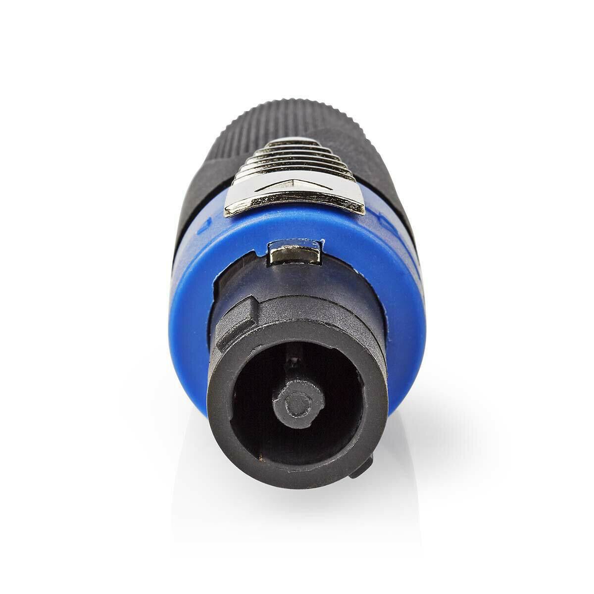 Nedis COTP16900BK | Speaker Connector | Straight | Male | Nickel Plated | Solder | Cable input diameter: 8.0 mm | ABS | Black | 1 pcs | Polybag