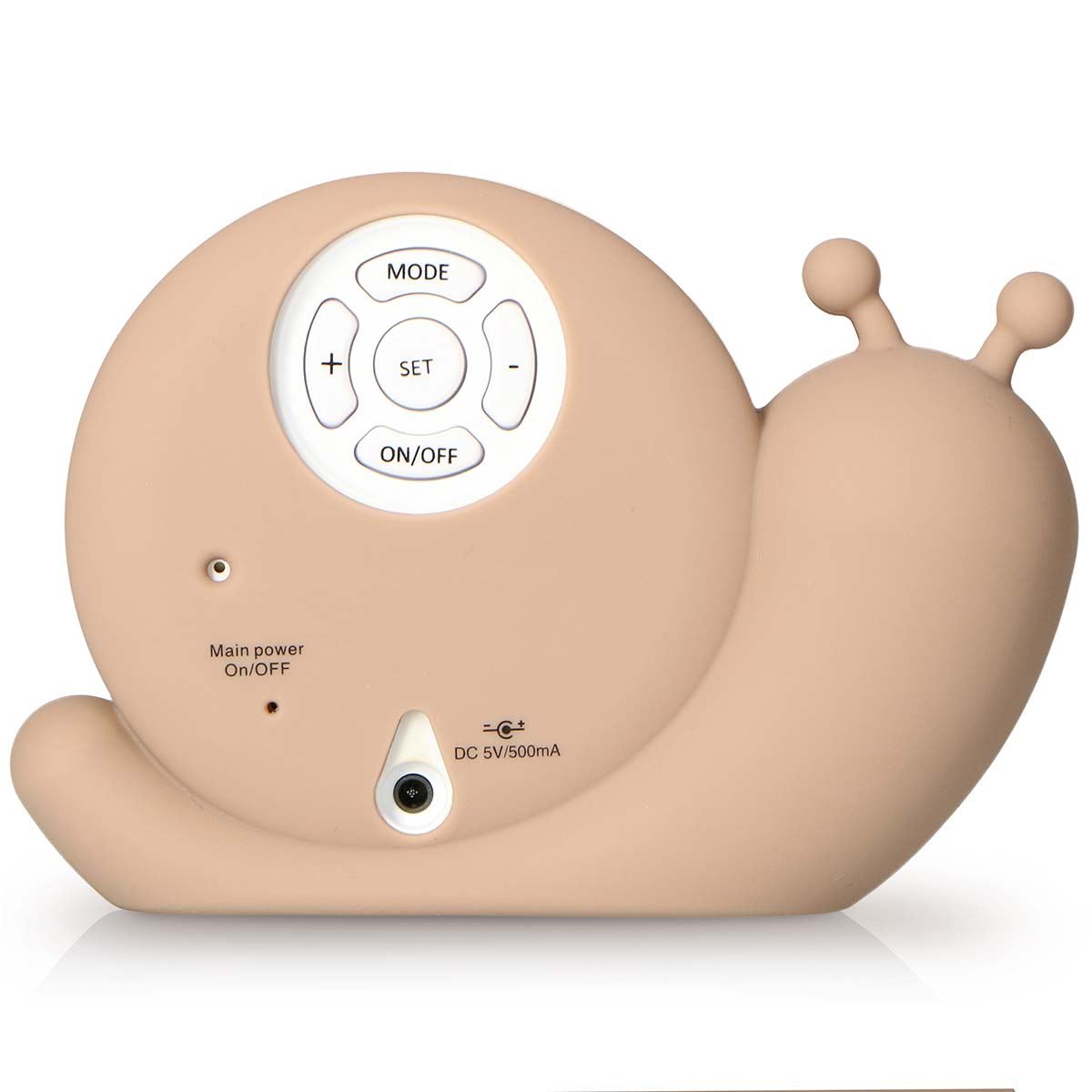 Alecto BC110BE SIMON | Sleep Trainer & Night Lamp Light / Alarm Clock - Taupe