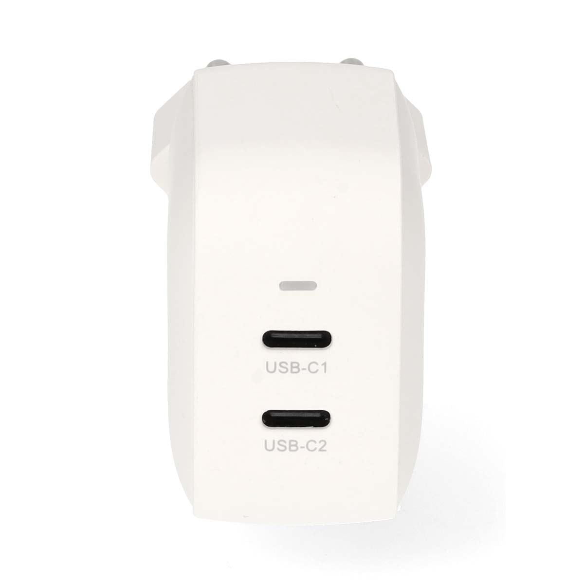 Nedis Wall Charger | 35 W | GaN | PD3.0 | Quick charge feature | 1.75 / 2.33 / 2.92 / 3.0 A | Number of outputs: 2 | 2x USB-C™ | Automatic Voltage Selection | White