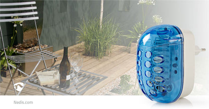 Nedis EU Travel Insect Stop Light Trap | 1 W | Lamp type: LED Light | Effective range: 20 m² | Blue / White