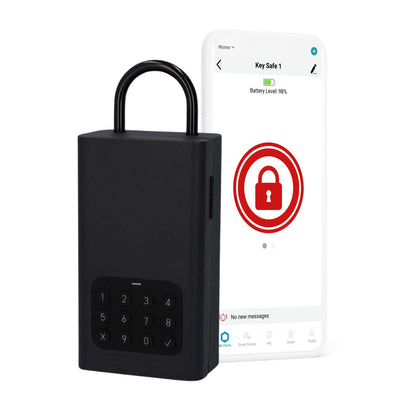 Nedis SmartLife Key Box | Key Safe | Bluetooth® | Outdoor | Key Lock | IPX5 | Black