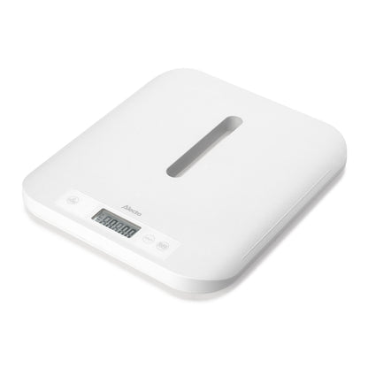 Alecto BC70 Digital Baby Weighing Scales, Personal Scale and Pet Scale in one - Up to 150 kg with Removable Weighing Surface - White