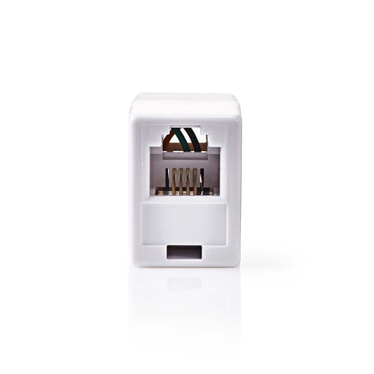 Nedis CTGB90920WT | Network Coupler | RJ11 | Unshielded | RJ11 Female | RJ11 Female | Straight | ABS | Box