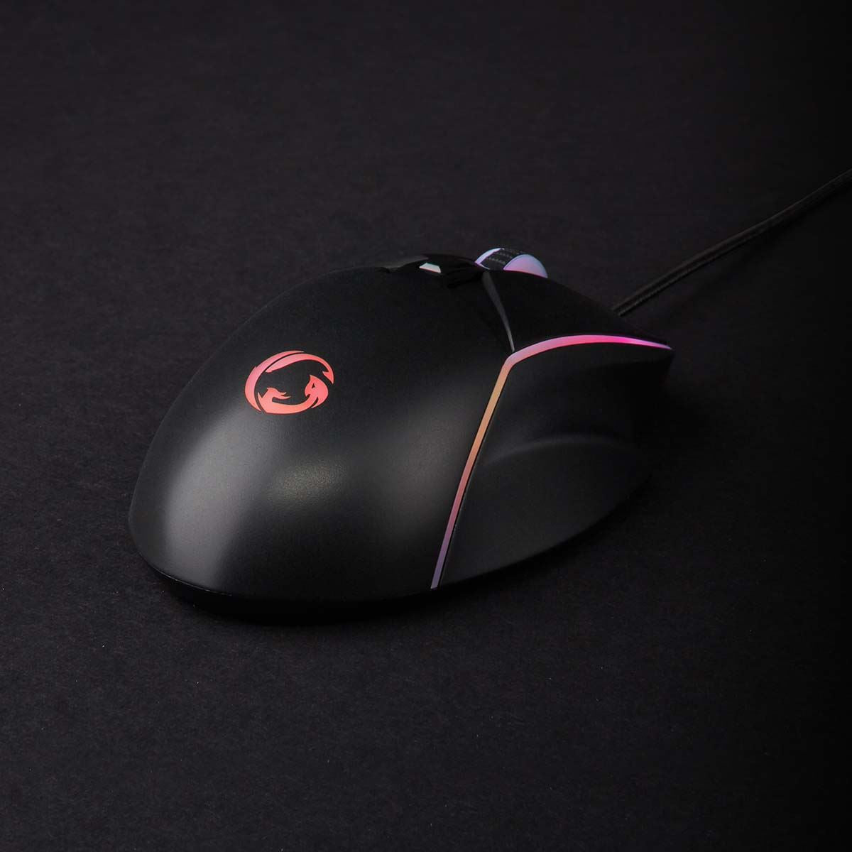 Nedis Gaming Mouse | Wired | 800 / 1200 / 2400 / 3200 / 4800 / 7200 dpi | Adjustable DPI | Number of buttons: 6 | Right-Handed | 1.50 m | LED