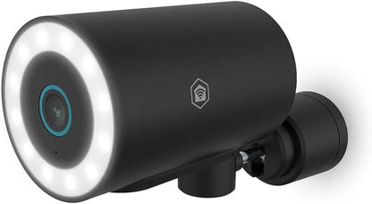 Nedis SmartLife Outdoor Camera | Wi-Fi | Spotlight | 4K / 3840x2160 | IP65 | Cloud Storage (optional) / microSD (not included) / Onvif | 5 V DC | With motion sensor | Night vision | Black
