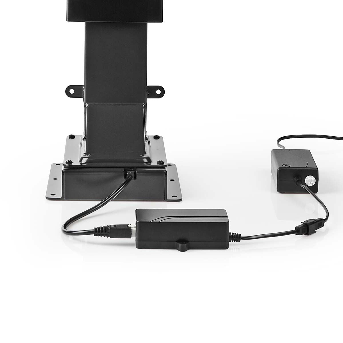 Nedis Motorised TV Stand | 37 - 80 " | Maximum supported screen weight: 60 kg | Built-in Cabinet Design | Lift range: 79 - 184 cm | Remote controlled | ABS / Steel | Black