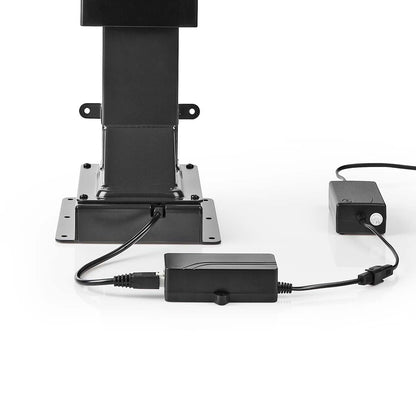 Nedis Motorised TV Stand | 37 - 80 " | Maximum supported screen weight: 60 kg | Built-in Cabinet Design | Lift range: 79 - 184 cm | Remote controlled | ABS / Steel | Black