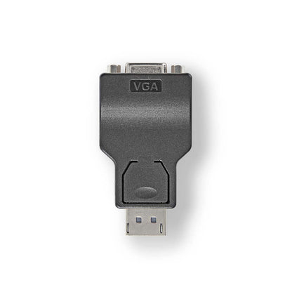 Nedis DisplayPort Adapter | DisplayPort Male | VGA Female | 1080p | Nickel Plated | Straight | Round | ABS | ABS | Black | Box