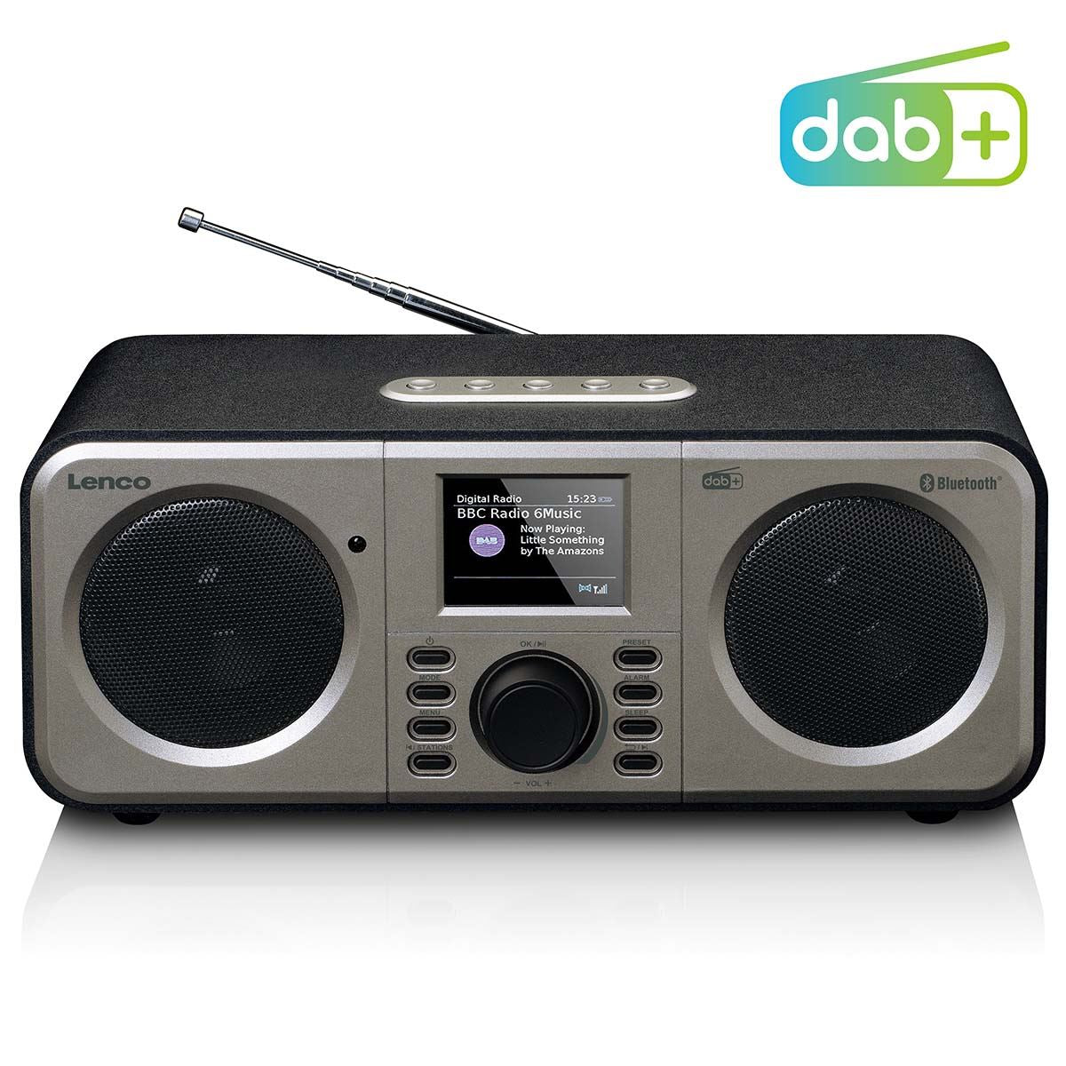 Lenco Stereo DAB+ FM Radio with Bluetooth®  - Black