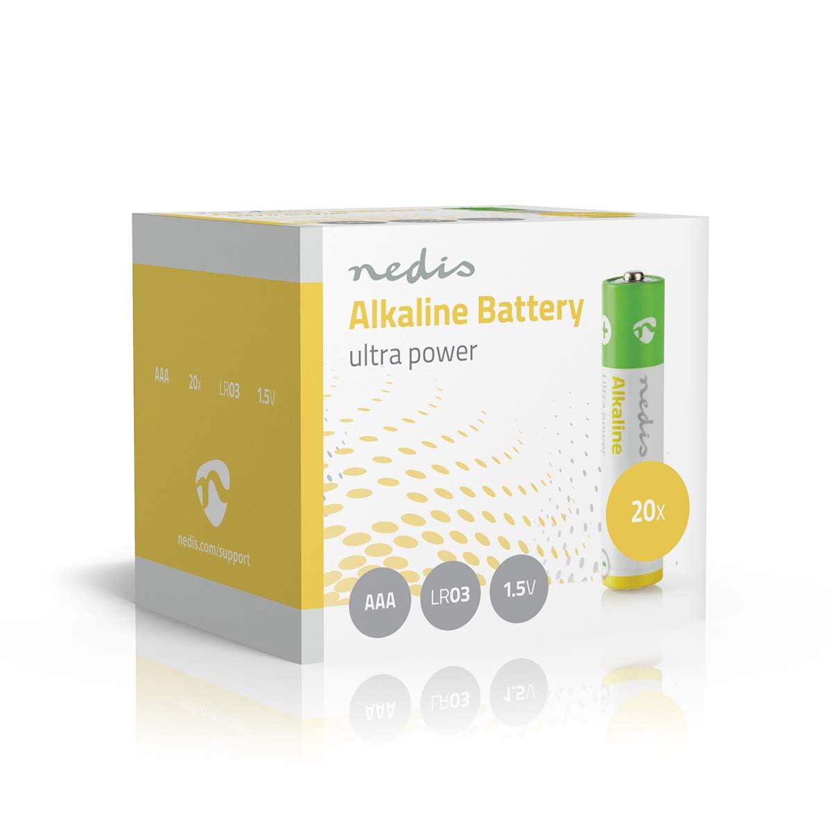 Nedis Alkaline Battery AAA | 1.5 V DC | 20-Pack