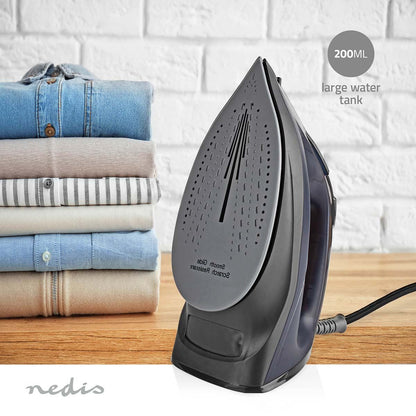 Nedis Steam Iron | 2200 W | 25 g/m | Steam shot | Ceramic | 0.26 l