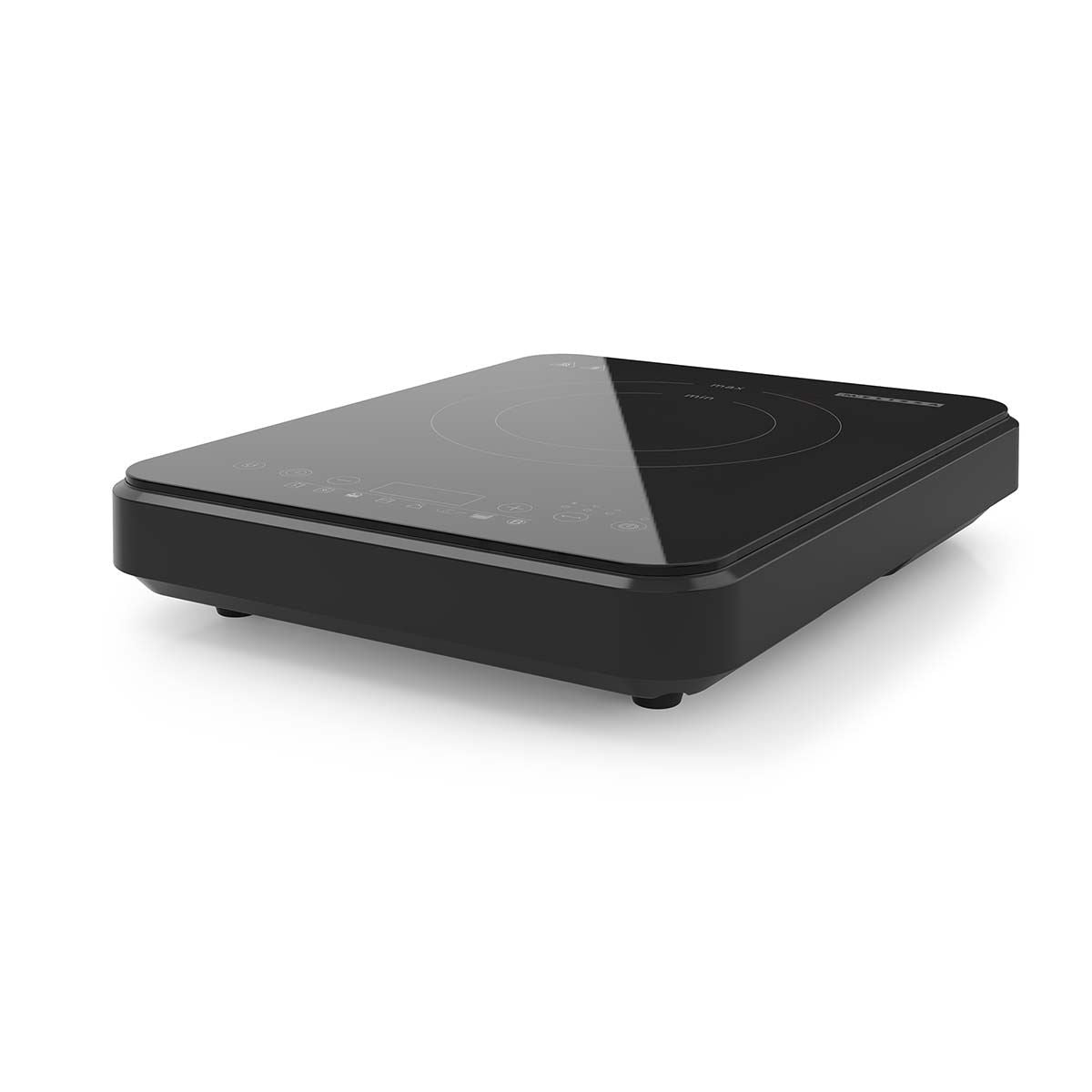 MELISSA Induction Cooktop | 2000 W | 10 Power levels | 8 Presets | Timer function | Boost function | LCD Display | Overheat protection | Child lock | Black