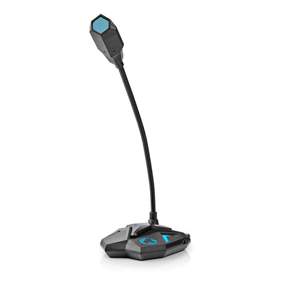 Nedis Streaming & Gaming Microphone | Used for: Desktop / Notebook | USB | Connection output: 1x 3.5 mm Audio Out | On/Off switch | Headphone output