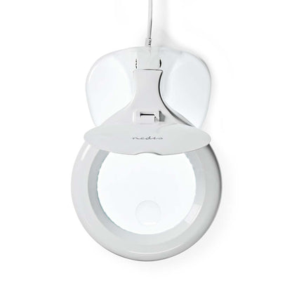 Nedis Magnifying Table Lamp | Lens strength: 3 + 12 Diopter | 6500 K | 6.5 W | 585 lm | White