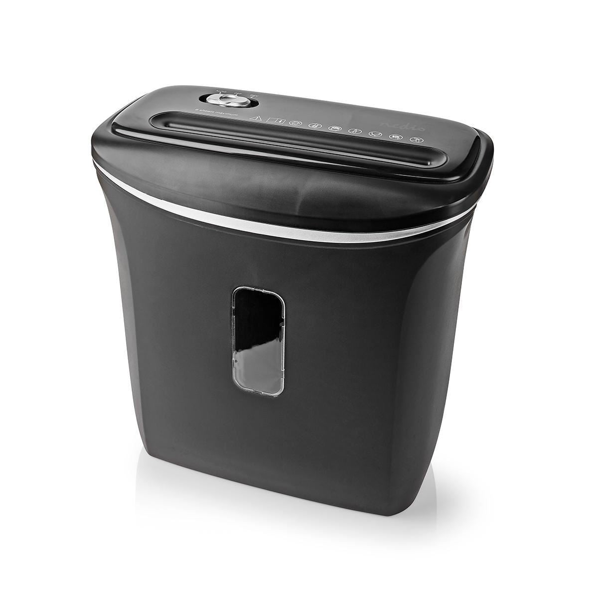 Nedis Paper Shredder | Cross Cut | 6x A4 pages | 12 l | Safety standard: DIN 4 | 300 W | Black