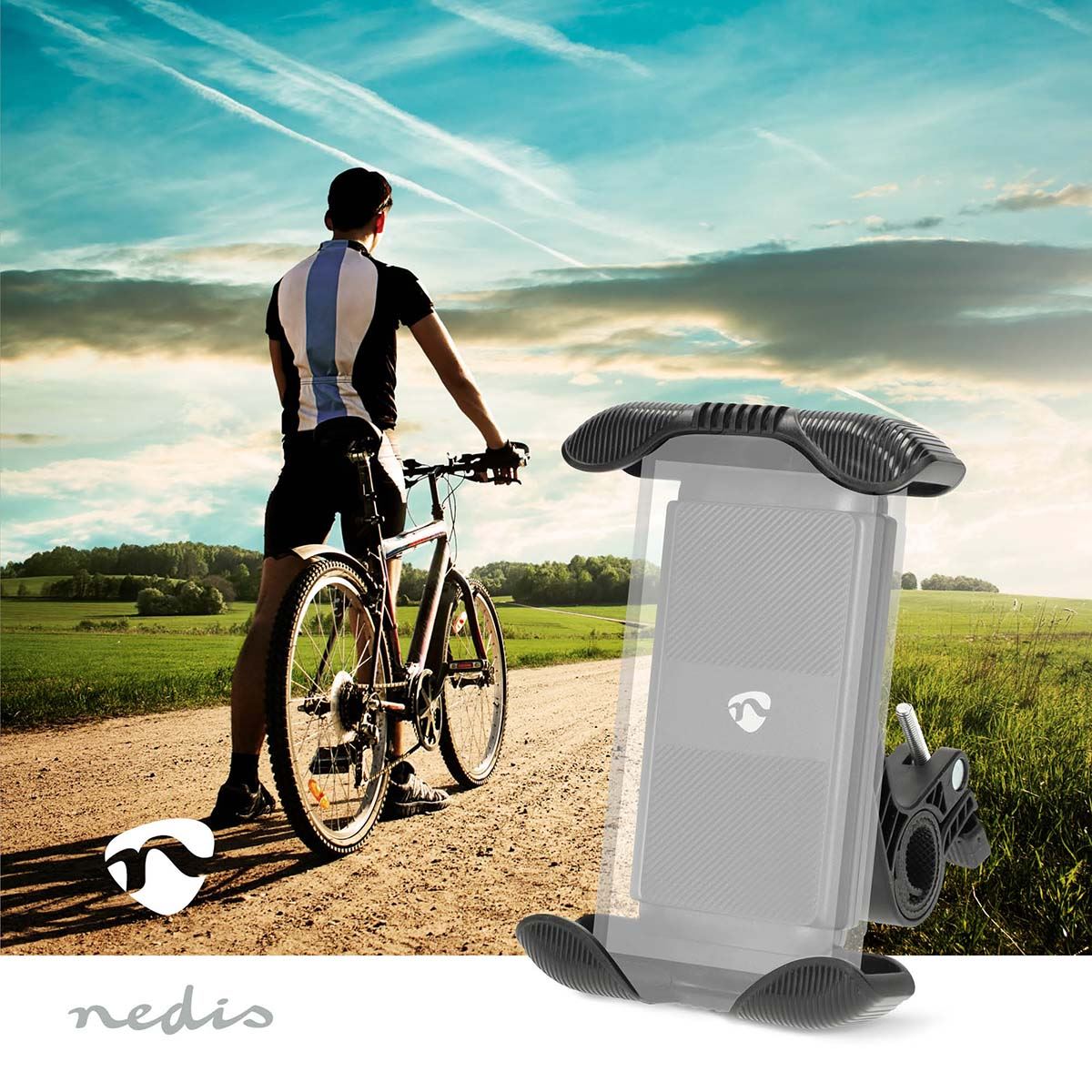Nedis Smartphone Bicycle Mount | Universal | Full Motion | Adjustable