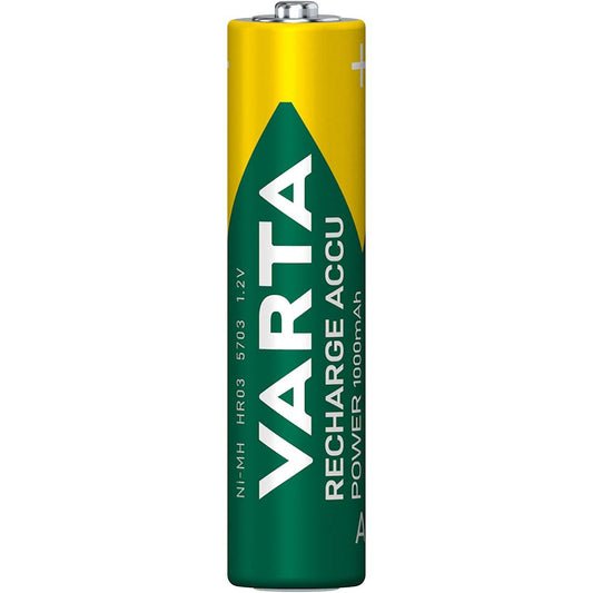 Varta Rechargeable NiMH Battery AAA 1.2 V 1000 mAh 4-Blister