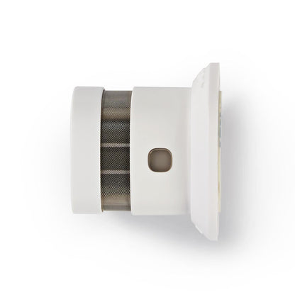 Nedis Smoke Alarm | Battery Powered | Battery life up to: 10 year | EN 14604 | With pause button | With test button | 85 dB | ABS | White