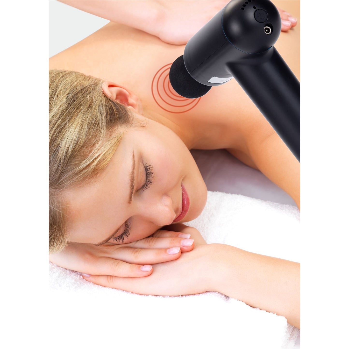 MELISSA Infinity Massage Gun|  Rechargeable | 4 Massage Modes | USB Cable | Black