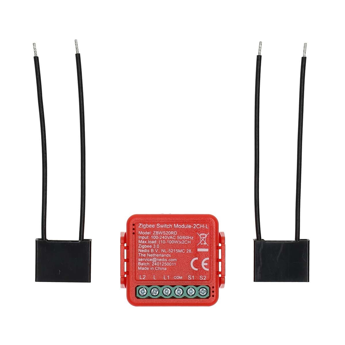Nedis SmartLife Garage Door Smart Power Switch | Zigbee 3.0 | 2x100 W | Terminal Connection | App available for: Android™ / IOS